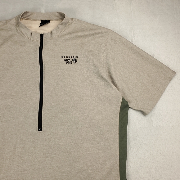Vintage Mountain Hardwear Shirt Mens XL Half Zip Short Sleeve Performance USA - Picture 3 of 8